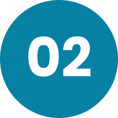 Blue circle with number 02