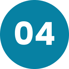 Number four in blue circle